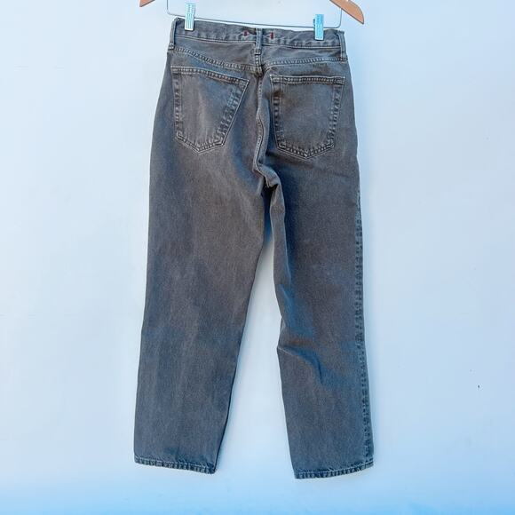 Zara Brown Denim Straight Leg High Rise Jeans Tik Tok Viral Straight Leg Size 4 - Picture 2 of 11